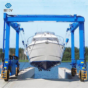 Mobile Boat Hoist Yacht Handling Machine for Sale - 75 tons to 200 tons Boat Lifting Gantry Crane