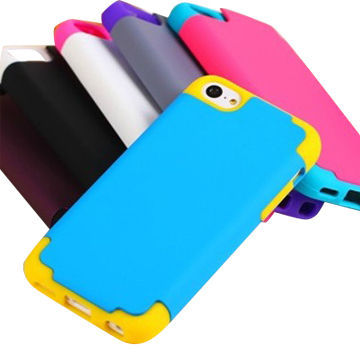 Cases for Apple's iPhone 5C, Hard PC and Silicone Bumper, OEM and ODM Orders are Accepted