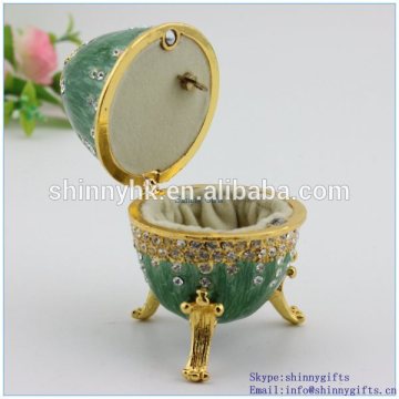 100% Handmade Enamel Shiny Wedding Favor Faberge Egg Music Box