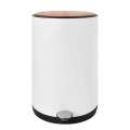 10L Round Shape Pedal Bin with Bamboo Lid