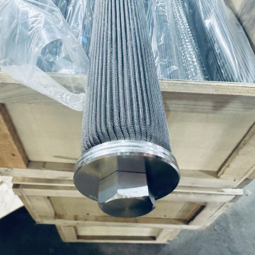 ระบบกรองตลับหมึกอุตสาหกรรม: SUS 304/304L/316/316L เหล็กจีบและองค์ประกอบตัวกรองตาข่ายสแตนเลส