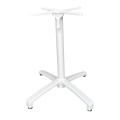 Powder Coating White Casting Aluminum Folding Table Base Table Frames Industrial Restaurant Meeting Dining Table Base