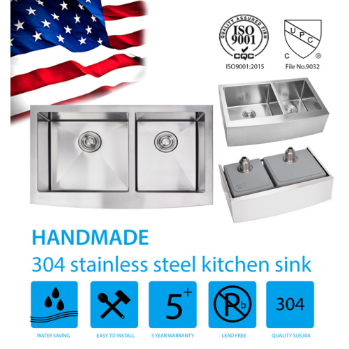 CUPC 36inch Apron Front Stainless Steel Kitchen Sink