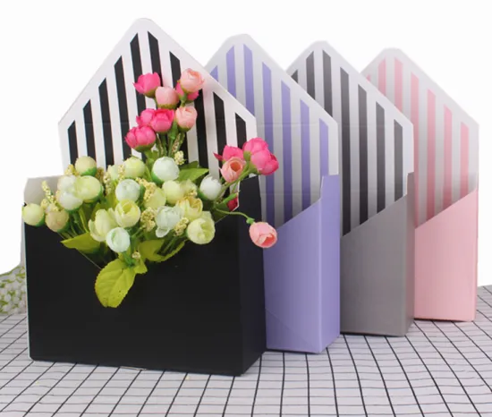 Envelope shape flower gift box
