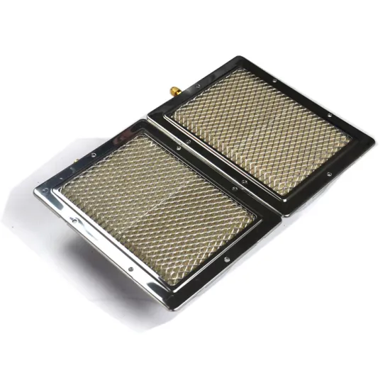 Commercial shawarma portable ceramic plate infrared bbq grill gas burner