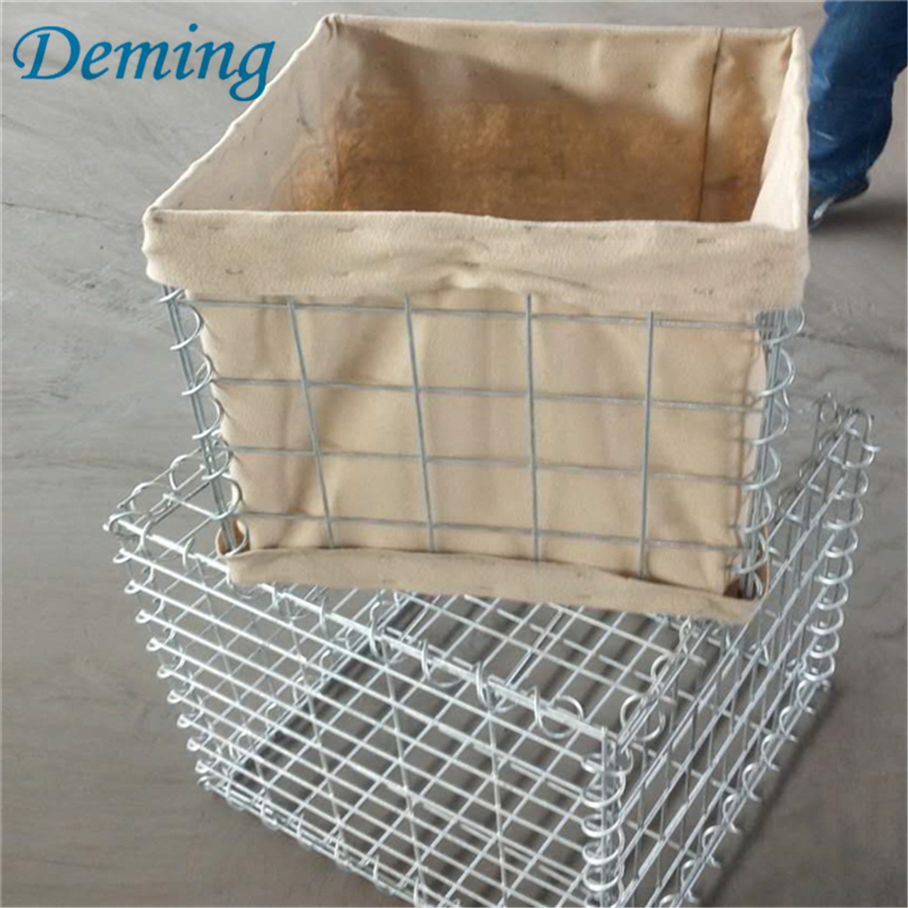 Hot dipped galvanized defence barrier welded Gabion box