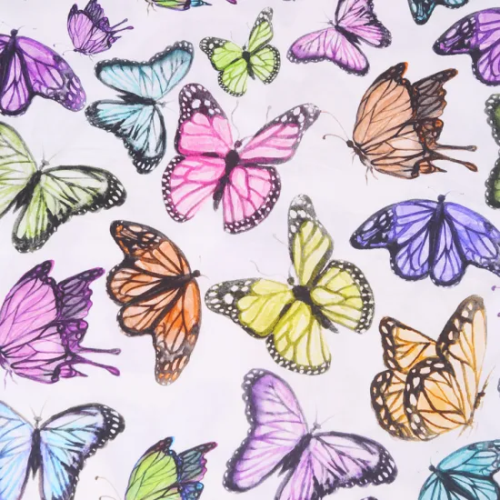 Custom Floral Digital Printed Cotton Poplin Fabric for Women's Dress