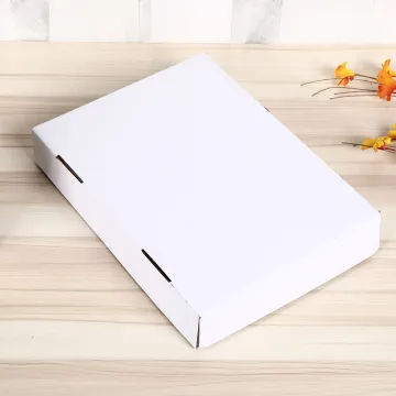 White corrugated shipping mailer box