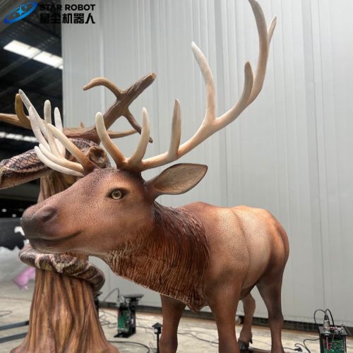 Model rusa ukuran hidup animatronik
