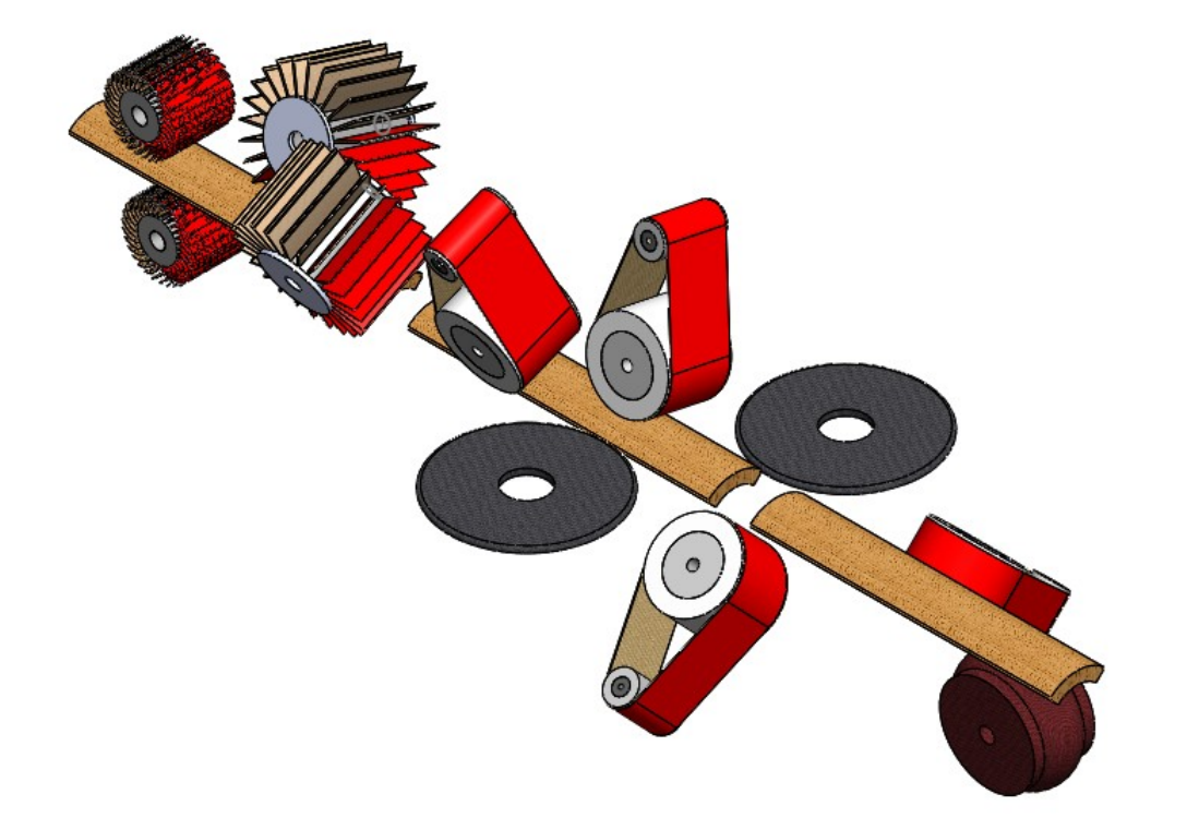 wooden sanding