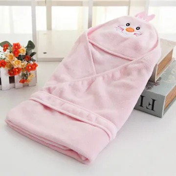 Custom baby swaddle  blanket 100% polyester baby towels soft baby blanket