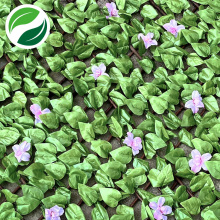 Flores artificiais com folhas de pêssego de cor clara