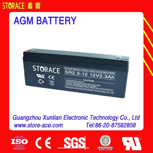 Emergency light Sealed lead-acid battery 12v 2.3ah (SR2.3-12)