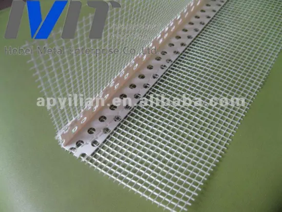 MT high quality pvc stucco stop corner beads with fiberglass wire mesh