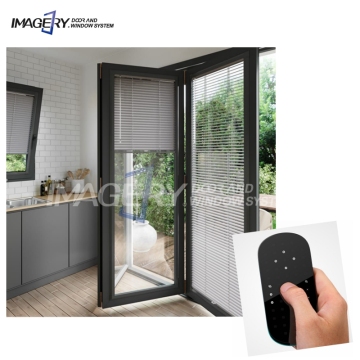 Simple Design Double Glazed Remote Control Aluminum Blinds and Shutters for Hotels