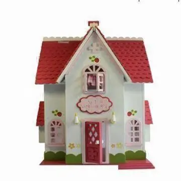 Beautiful Design Wooden Doll House/Toy House, Made of Plywood, Measures 42 x 25 x 30cm
