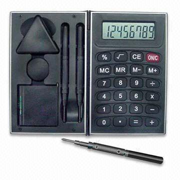 Black Stationery Set with Logo Printing, Includes Carton Opener, Remover and Magnet