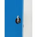 Triple Tier Staff Locker 12 Compartment Blue