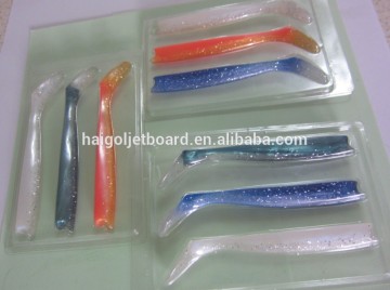 Supply 3 pcs PET pallet or blister for soft bait