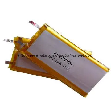 500mAh 3.7V Polymer Lithium Ion Battery/ Eco-friendly Battery