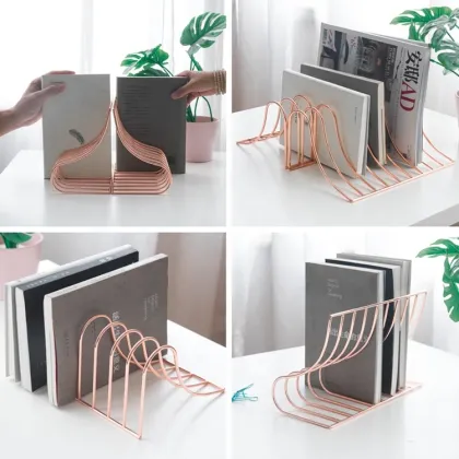 S-shaped table top Creative bookshelf Student