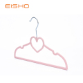 EISHO Kids Heart Velvet Flocked Hanger