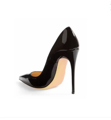 high heel leather real elegant women shoes