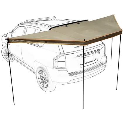 Outdoor Camping Car Rear 180 Degree Awning for SUV Truck - Canvas Car Awning