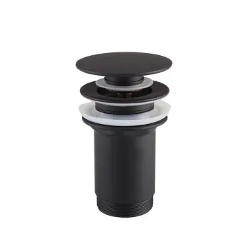 Black basin drainer pop up bathroom