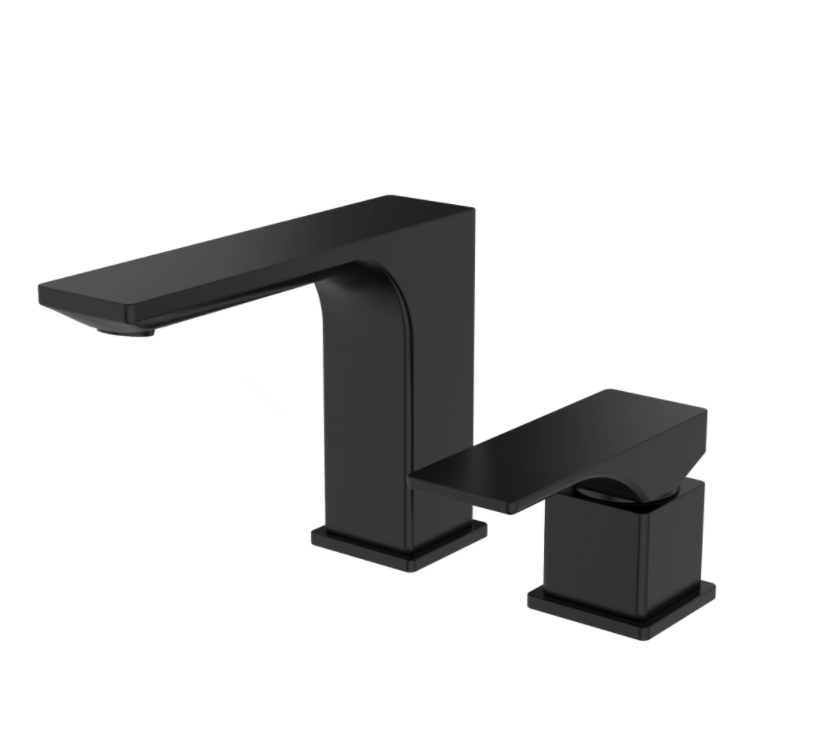 Premium black concealed basin faucet