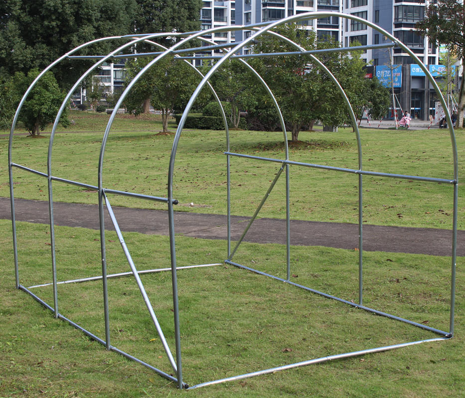 High Tunnel Galvanized Steel Frame Garden Greenhouse