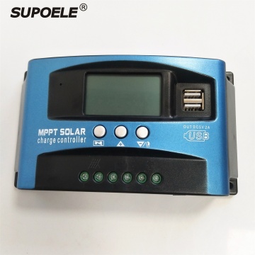12V/24V 40A MPPT Solar Charge Controller with PWM, LCD Display, and Load Discharger