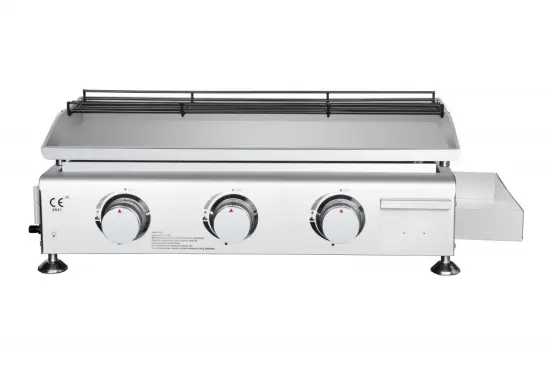 3 Burner Portable Table Top Gas Grill Griddle