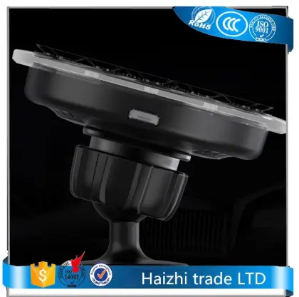 Sucker style qi standard wireless charging stand car stand holder charger car wireless charging pad