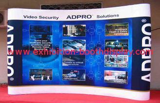 3 * 4 Pop Up Exhibition Stands , Fabric Trade Show Display