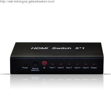 Mini HDMI Switcher 5x1 support 1080p  3D