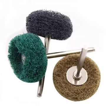 Factory Wholesale 3mm Handle Mini Brushes: Abrasive Wheels, Scouring Pads, and Fiber Grinding Sanding Heads for Polishing and Buffing