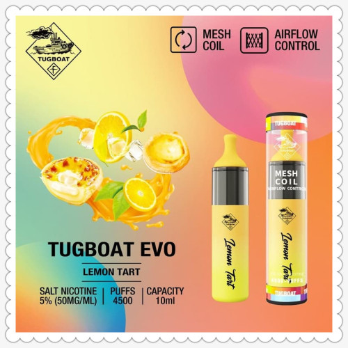 Tugboat Evo 4500 Puffs descartável Puff