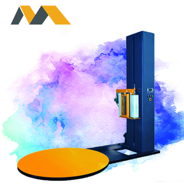 Automatic pallet stretch wrapping machines