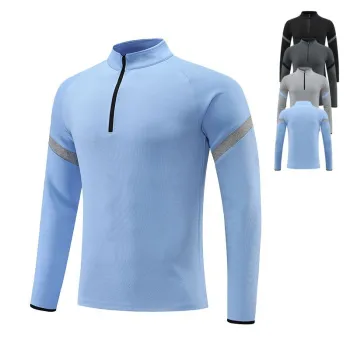 Men's Casual Half Zipper Quick Drying Breathable Sports Top