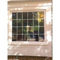 Aluminum Triple Pane Grill Design Fixed Glass Window