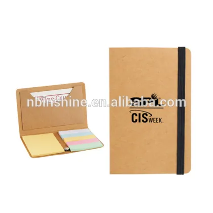 Combined sticky note pad with recycled paper pen , Promotional combine sticky note pad