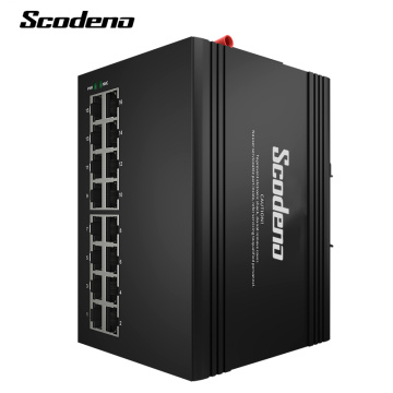 Scodeno OEM управляемый POE 16PORT Industrial Ethernet Switches