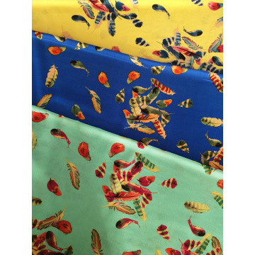 Feather Design Rayon Challis 30S Printing Woven Fabric