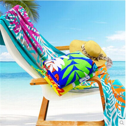 Adult Hooded Beach Towel Poncho With Elastic