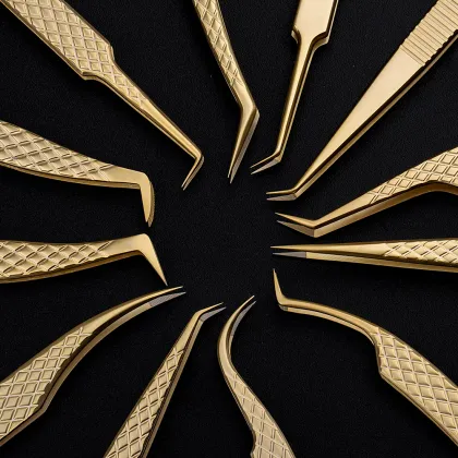 Japan Crafted Eyelash Extension Tweezers - Private Label Collection