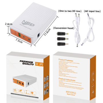 24V, 12V, 9V, और 5V DC के लिए POE के साथ मिनी 10400mah राउटर यूपीएस