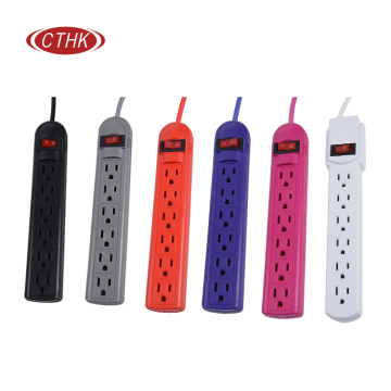 Mexico-Manufactured Wall-Mounted OEM Power Strip with 110V American Surge Protection