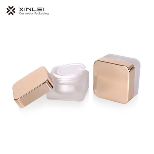 50 g Square Cream Packaging Acrylic Jar