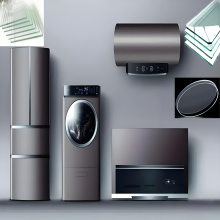 Vidrio templado de color gris para electrodomésticos